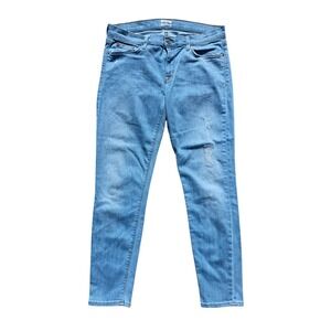 Hudson Jeans Womens 29 Light Wash‎ Low Rise Skinny Ankle 26" Distressed Denim